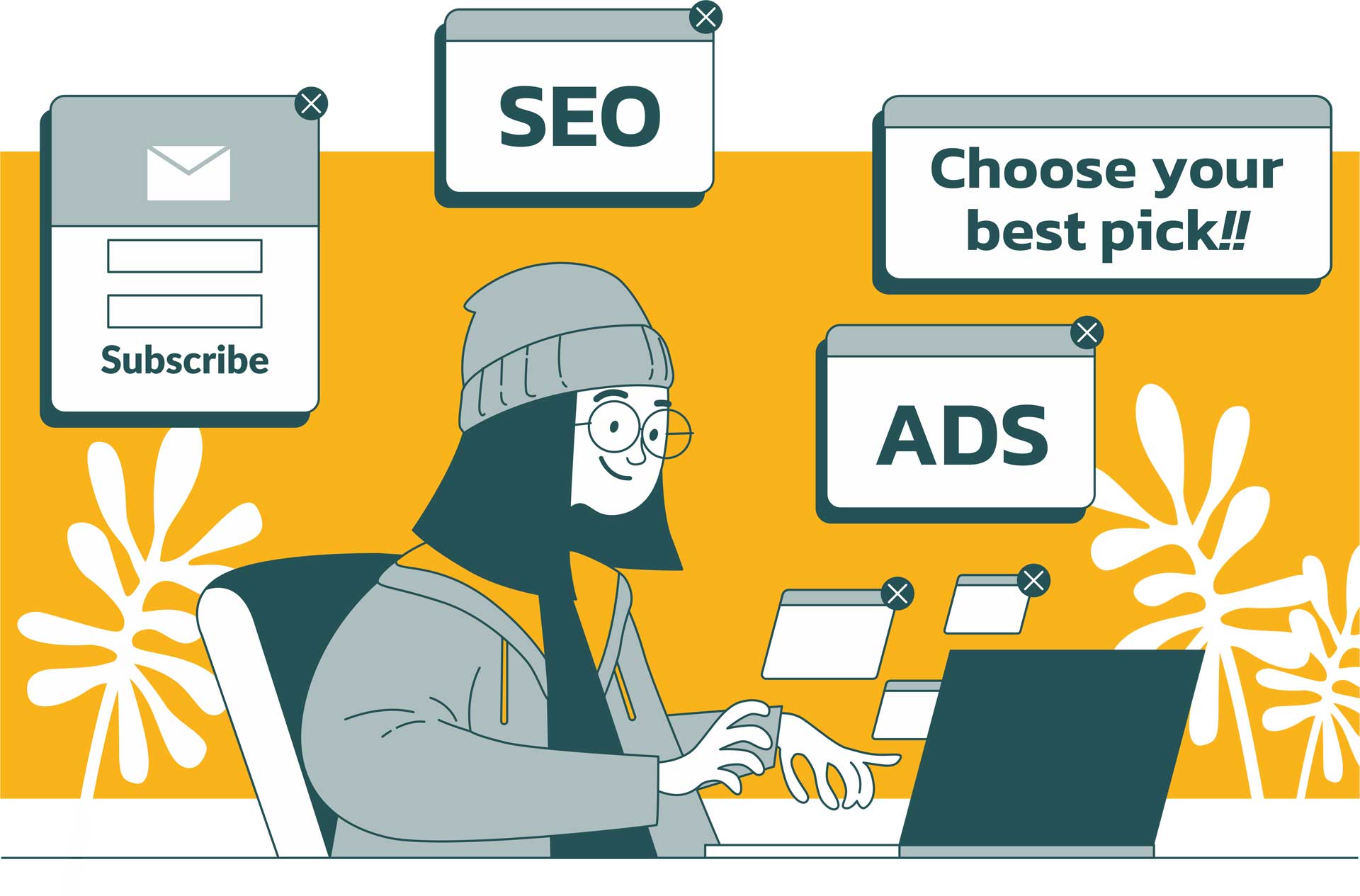 Choose between SEO and Ads